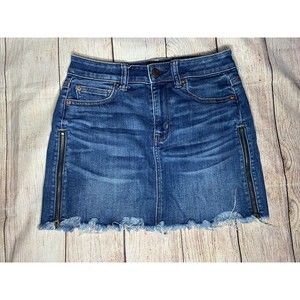 American Eagle Outfitters Denim Skirt with side zippers Size 4